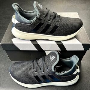 adidas Cloudfoam Pure SPW Womens Size 7.5 Running Shoes Black Grey White JI4876